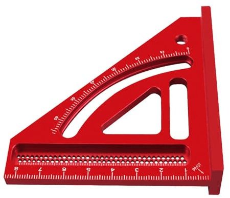 Holzbearbeitungs-Winkelmesser | Mehrwinkel-Messwerkzeug | Aluminium-Winkellineal | Anreißwerkzeug für Schreiner, messender Winkelmesser, Winkelmesser, professionelles Messlineal