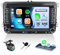 2G 64G Android 13 Car Stereo for VW Polo Tiguan Caddy T5 Golf 5 6 Skoda Octavia Fabia Seat, 7 Touch Screen Car Radio with Wireless CarPlay Android Auto GPS WIFI Bluetooth FM USB + HD Reversing Camera