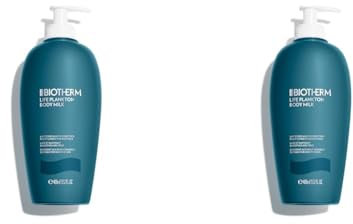 BIOTHERM Life Plankton regenerierende Körpermilch, und Ölen, intensiv Bodylotion, für straffere und hydratisierte Haut, Glas, Körpercreme für besonders sensible Haut, 400 ml (Packung mit 2)