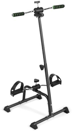 ulafbwur Heimtrainer für Senioren, Heimtrainer für ältere Menschen, Pedal-Heimtrainer, Hand-Arm-Bein-Knie-Hausierer, verstellbare Fitnessgeräte für Senioren, Heim-Pedler-Heimtrainer für ältere