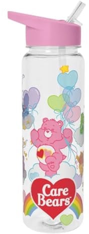 Care Bears Plastic Drinks Bottle – Official Care Bears BPA-Free Plastic Bottle, Lightweight and Durable, Featuring Colorful Design, Ideal for Kids and Fans, Perfect for School, Sports, and Daily Use