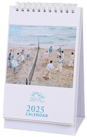 Seventeen Tischkalender 2025 für Dekoration K-pop Fotokalender Spill the feels Kalender Unterstützungskalender für Fans