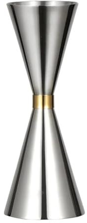 CHFYIJYHM Mesures à l'intérieur du Double Jigger à Cocktail, Mesure de l'alcool en Acier Inoxydable, Mesure de la Barre OZ/ML, Jigger de Barre de tir, for Fournitures de Bar de Barman(30-60ml)