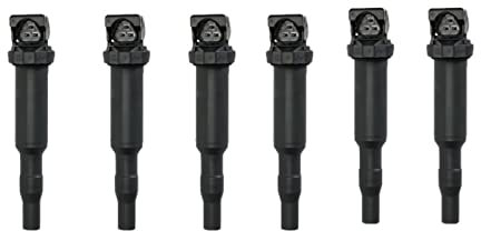 VBPCEFZTLK Zündspulenzündungssystem passt for BMW 2001-2016 E60 F10 F07 E61 F11 52 3i 525i 530i 550i M5 N52 OE 0221504470 12137594937 Zündspule