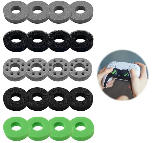 20 PCS Precision Rings Aim Assist Rings,Aim Assist Motion Control Controller Precision Rings Sponge,Controller Accessories for Ps 5/Ps 4/ROG Ally/Legion Go/Xbox Series X/S/Xbox One/Switch(Colorful)