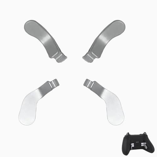 4 Pcs Elite Controller Paddles for Xbox Elite Series 2 for Xbox Elite 2 Core Controller, Trigger Paddles for Xbox One Elite (Silver)