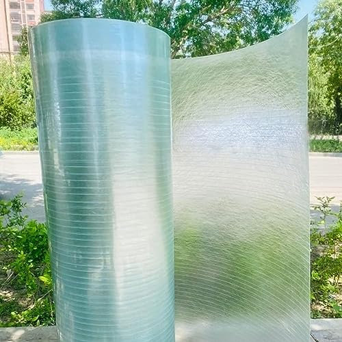 MARIYCH Transparente Polycarbonat-Dachplatten, Poly-Kunststoffplatten für Garagen, Vordächer, Gehwege und Gewächshäuser, regenfeste und UV-beständige Abdeckung (0,5 x 10 m)