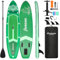 Panana Aufblasbares Stand Up Paddle Board mit Premium SUP Board Zubehör, Surfbrett Surfing Board Kit, Verstellbares Paddel, Hand Ultra-Leicht, Rutschfestes Deck (305 x 76 x 15cm Grün)