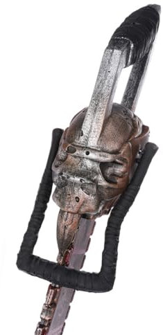 TOYANDONA Scie à Sang Halloween PU Souple pour Garçon Fille Accessoire de Performance Cosplay pour Fête et Décoration