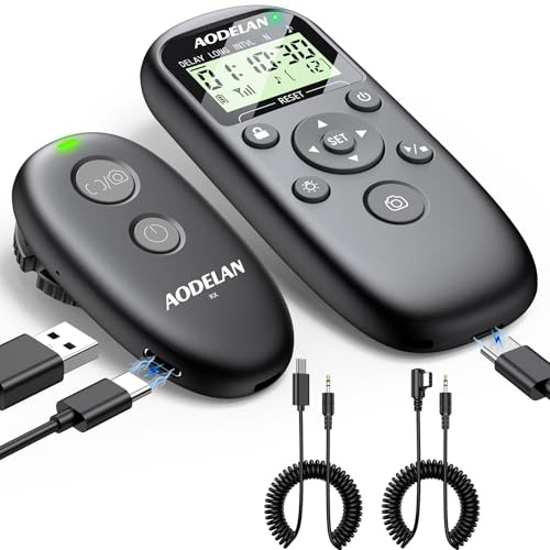 AODELAN Wiederaufladbare Kamera Timer Intervalometer Fernbedienung für Sony | Update Wireless Shutter Release für Sony ZV-E10 II, ZV-E1, A7C II, A6700, Alpha 7 V, A7 IV, A7R V, A9 III, A1 II