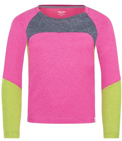Trollkids Girls Seiland Longsleeve | Lichtschutzfaktor (UPF) 30+, Schnelltrocknend, Elastisch, Atmungsaktiv