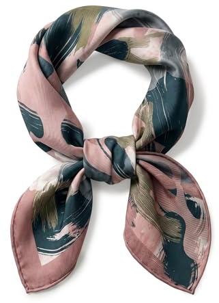 Vivisence Donna Foulard In Seta Bordi Arrotolati A Mano Comfort Elegante