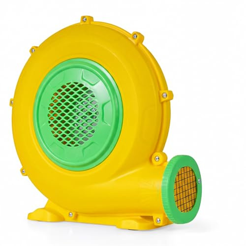 GIANTEX Soffiatore per Castello Gonfiabile 550W/680W/950W, Soffiatore Elettrico con Griglia di Protezione&Maniglia Pratica&4 Picchetti, Pompa d'Aria Elettrica per Scivolo Acquatico (950W)