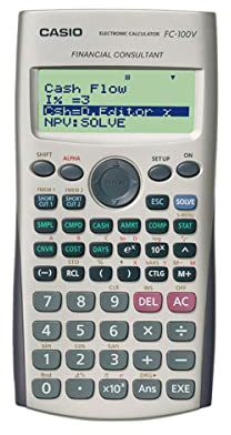 Casio FC-100V calculator - calculators (Pocket, Battery, Financial calculator, Grey, Buttons, Flash)