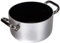 Pentole Agnelli ALSA104S18 Casseruola Alta con Maniglie, Alluminio, Argento, 18 cm