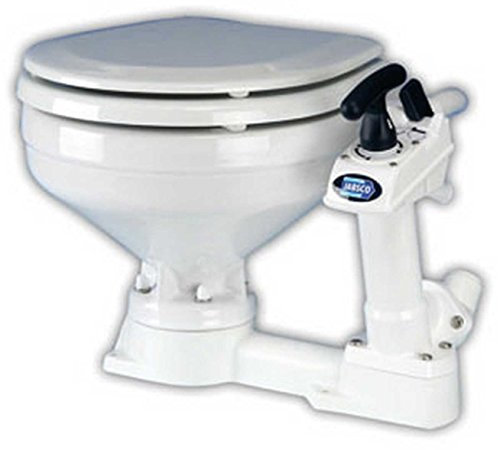 PARACHINI shop WC Manuale JABSCO Dim. mm. Alt. 340 x larg. 450 x 410 Prof. Peso kg. 9,3.