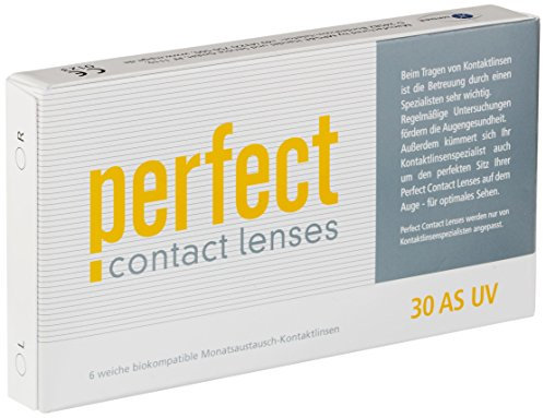 Perfect 30 AS UV Monatslinsen weich, 6 Stück / BC 8.60 mm / DIA 14.20 mm / -8 Dioptrien