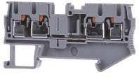 Phoenix Contact PT 2.5-QUATTRO Reihenklemme Einfach Grau, 0.14 ? 4mm², 800 V / 24A, Packung a 10 Stück
