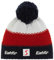 Eisbär Mütze - Star Pompon Sport (dunkelblau/rot/Weiss (386))