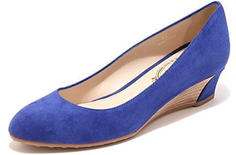 Tod's 96451 Decollete Zeppa Gomma blu Scarpa Donna Shoes Women [36.5]