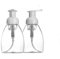 erioctry 250ML Refillable Empty Foamer Dispenser Pump Bottles Cosmetics Lotion Makeup Shampoo Facial Cleanser Liquid Foaming Containers for Home and Travel Use