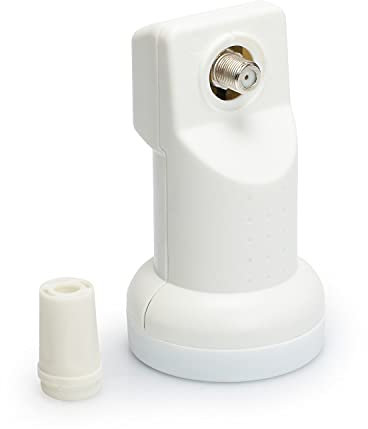 RED OPTICUM Robust Single LNB Hitze- & kältebeständiger Digital-LNB 1-Fach mit nur 0.1dB Rauschmaß und LNB Wetterschutz I Full HD - 3D - UHD - 4K Ready