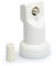 RED OPTICUM Robust Single LNB FullHD 3D Digital Receiver Head Converter for Satellite Systems Reception SAT White