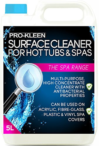 Pro-Kleen Hot Tub & Spa Surface Cleaner Spray - Removes Dirt, Oil & Grease - Suitable for Gold Plate, Brass, Plastic, Acrylic & Fibreglass (5 Litres)