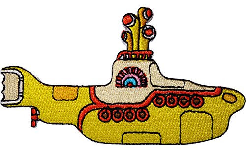 Yellow Submarine Patch Iron Sew On Clothes Embroidered Badge Embroidery Applique