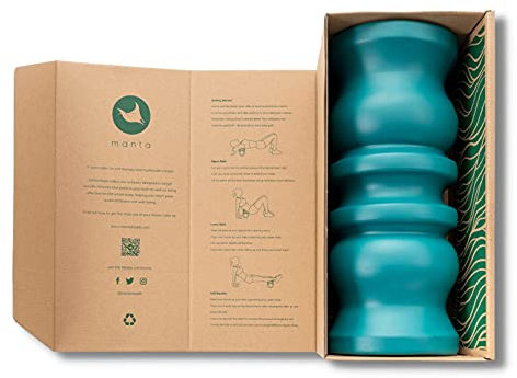 Manta Foam Roller - Firm Massage Roller for Strong deep Tissue Massage - Treat Upper & Lower Back - Improve Spinal Health - Treat Muscle Tension - Reduce Trigger Points - Designed by an Osteopath