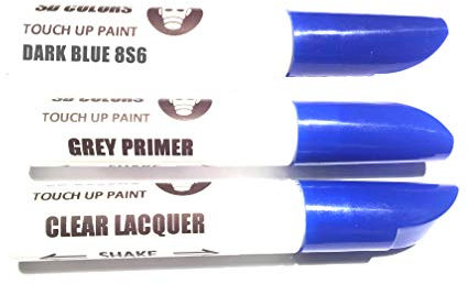 SD COLORS DARK BLUE 8S6 New Touch Up Paint Pen REPAIR KIT 12ML SCRATCH CHIP BRUSH COLOR 8S6 DARK BLUE (PAINT+PRIMER+LACQUER)