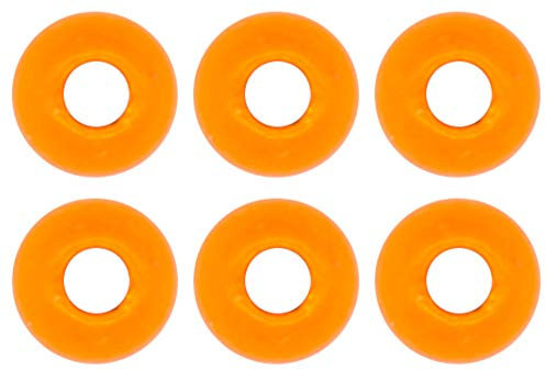FTM Tungsten Perle Omura rundes Loch - Tungstenperlen, Farbe/Durchmesser/Inhalt:Fluo orange / 3.8mm / 6 Stück