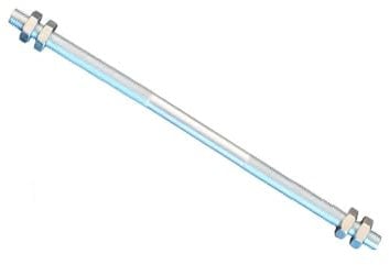 FKAnhängerteile 1 Stück Gewindestange M12 Rechts - Links Gewinde 500 mm + 4 Muttern