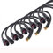donjon 3 pin Connettore elettrico, IP65 Connettore impermeabile a LED,16AWG 20CM Connettore maschio femmina Cavo di prolunga per luci di striscia LED（5paia