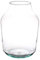 INNA-Glas Jarrón de Cristal Grande KAYLOU Air, Vidrio ecológico, Transparente, 33cm, Ø13cm/Ø23cm - Florero de Vidrio - Maceta