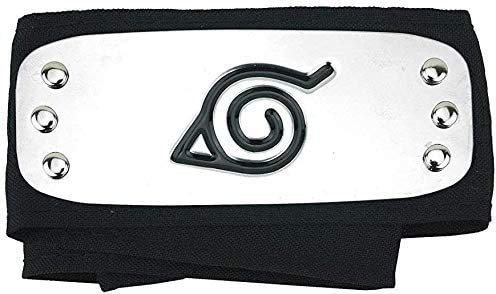 Naruto Konoha Black Anime Ninja Stirnband