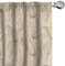 ABAKUHAUS Erdfarben Vorhänge, Gardinen, Herbst-Blatt-Laub, Fensterbehandlungen für Wohnzimmer Schlafzimmer Dekor, 2 Stück 75 cm b x 175 cm h, Braun Hellbraun Beige