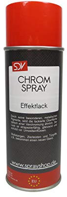 SDV Chemie Chromspray Effektspray 1x 400ml Sprühlack Sprühfarbe Chrom Silber Chromfarbe