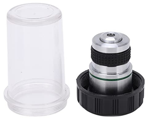 Achromatic Objective Lens,185 Achromatic Objective Lens Clear Standard 20mm Thread Biological Microscope Objective(20/0.40)