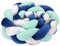 Totsy Baby Kuschelkissen Kinder Kissen Deko 300 cm - flauschig Dekokissen Kinderzimmer Kinderkissen Zierkissen geflochten Baumwolle Velvet Regenbogen