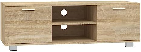 vidaXL Mobile per TV Rovere Sonoma 120x40,5x35 cm Legno Multistrato