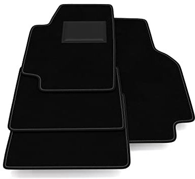 Fußmatten kompatibel mit Audi 80 B5 Cabrio 1994-2000 ohne Dekoration, personalisierbares Fußmatten-Set, Teppich-Set, Autoteppich