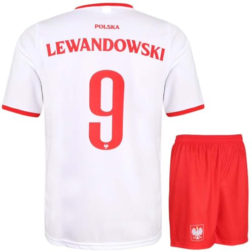 Pologne Lewandowski Maillot De Foot - Enfant et Adulte - Ensemble Foot - 152