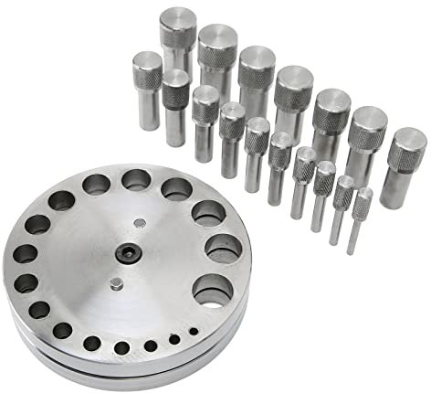 Punch Die Disc, Juego de Cortador de Disco Profesional, Herramienta de Perforación Colgante de Formación de Metal para Tienda de Joyería para el Hogar