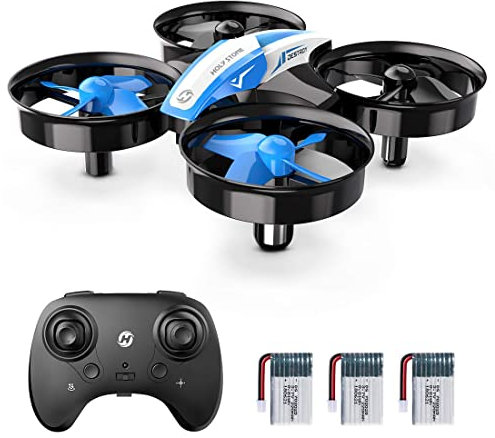 Holy Stone HS210 Mini Drone para Niños y Principiantes RC Nano Quadcopter Interior Pequeño Helicóptero Avión con Auto Hovering, 3D Flip y 3 Baterías, Gran Juguete de Regalo para Niños y Niñas, Azul