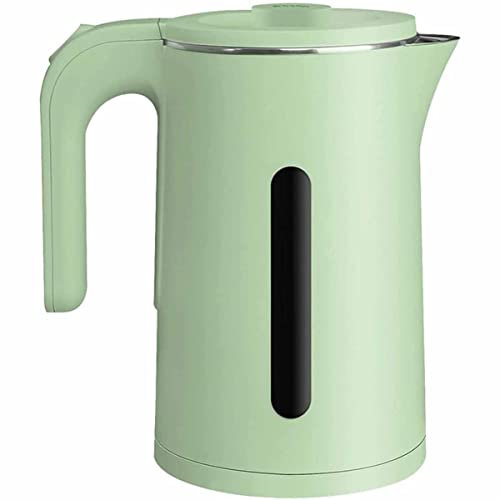 FairUo Kettles, Smart Kettle, 1500W Smart Kettle, 1.5L Double Wall Cool Touch Tea Kettle ꟾ Temperature Control for 12H, Water Boiler with Auto Shut-Off and Boil Dry Protection/Green/15 * 15 * 25Cm