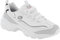 Skechers Women's D'Lites Vintage Vision Sneaker, White Black Silver, 5 UK