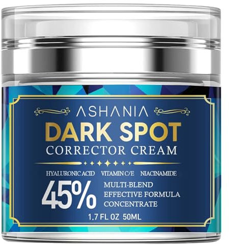 Rimozione macchie scure per viso e corpo: rimozione macchie scure, melasma, lentiggini, macchie solari, macchie dell'età, formula avanzata con niacinamide per donne e uomini (1,7