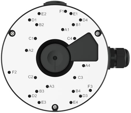 Reolink Anschlussdose D20 Schwarz, nur kompatibel Dome IP Kameras, RLC-520A, RLC-820A, RLC-823A, RLC-1224A, RLC-833A, RLC-842A, RLC-523WA, RLC-542WA, E1 Outdoor Serie