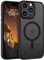 GUAGUA for iPhone 15 Pro Max Magnetic Case 6.7 Compatible with MagSafe iPhone 15 Pro Max Case Slim Translucent Matte Shockproof Protective Anti-Scratch Case for iPhone 15 Pro Max, Black